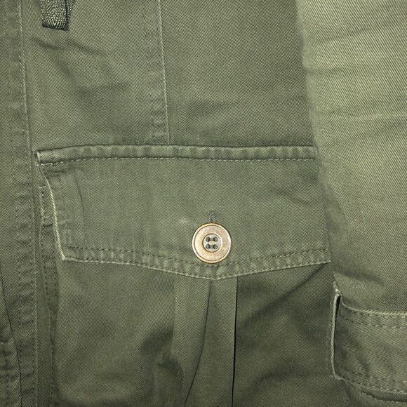 LA hearts army green jacket with a faux fur hood - Picture 2 of 9